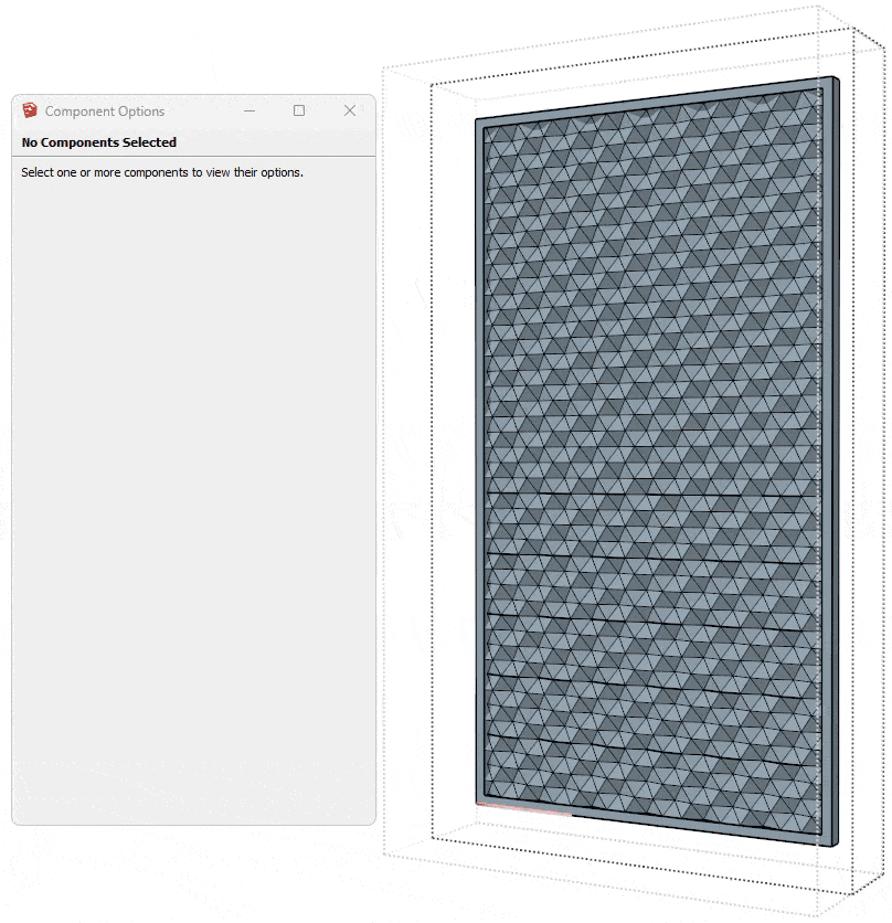 Мебельный фасад "Гексагон"