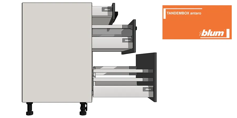 Релиз системы выдвижения Blum Antaro
