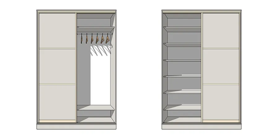 Первый шаблон динамического шкафа-купе в EasyKitchen