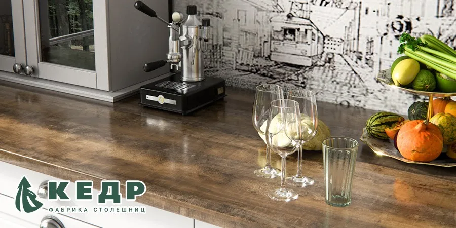 Текстуры кухонных столешниц Кедр