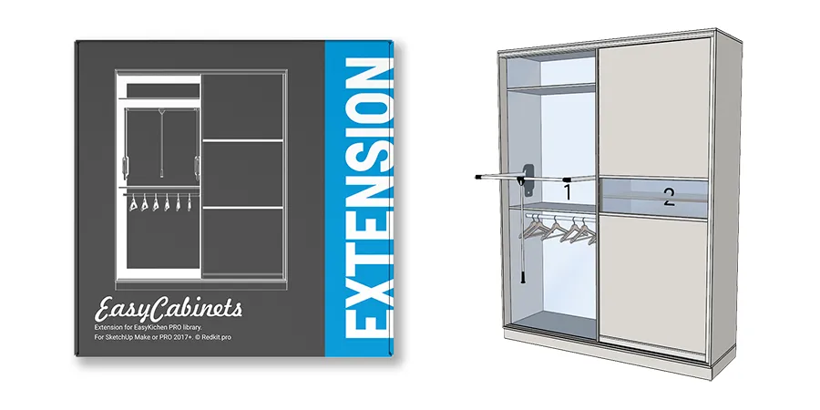 Встречайте новое дополнение для проектирования шкафов - EasyCabinets!