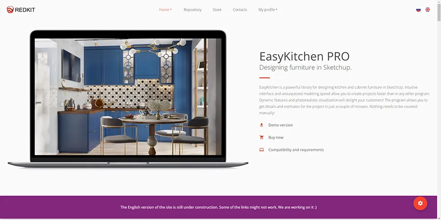 First EasyKitchen English version release