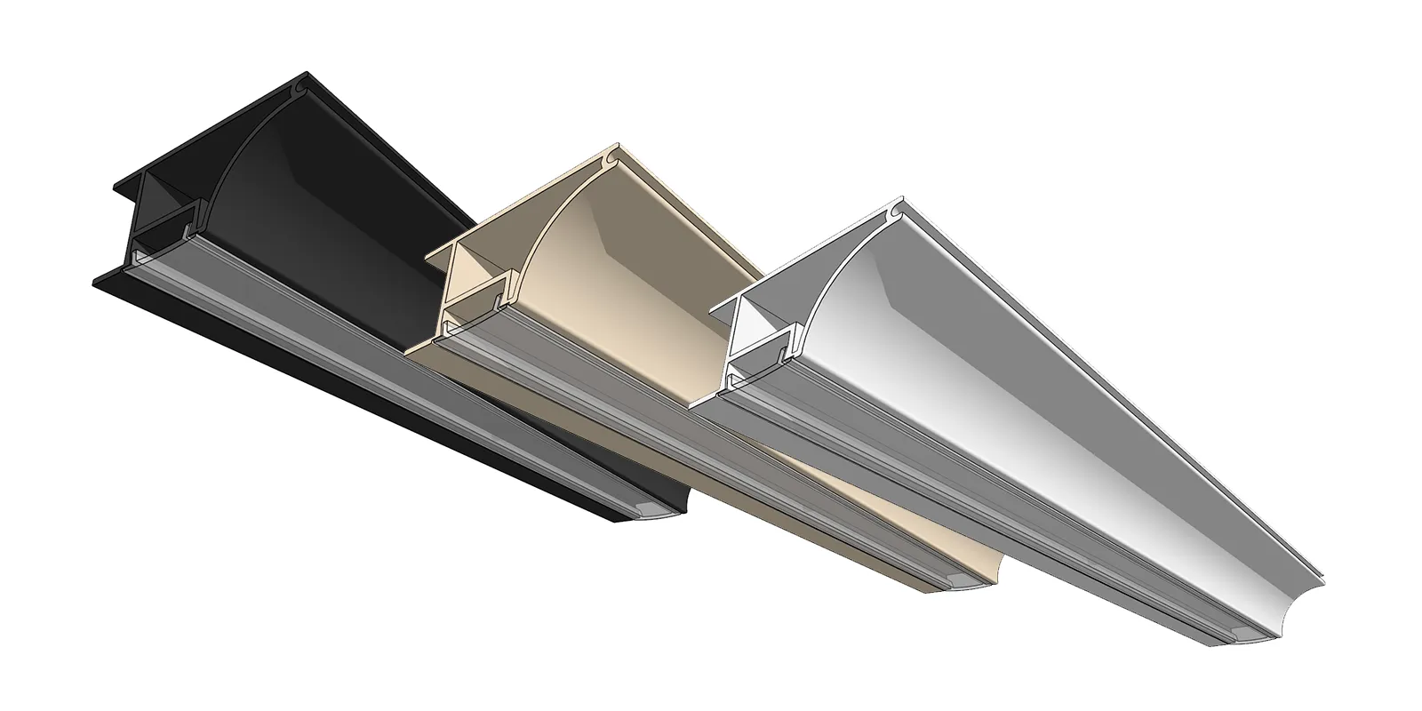 Мебельная торцевая профиль-ручка с подсветкой