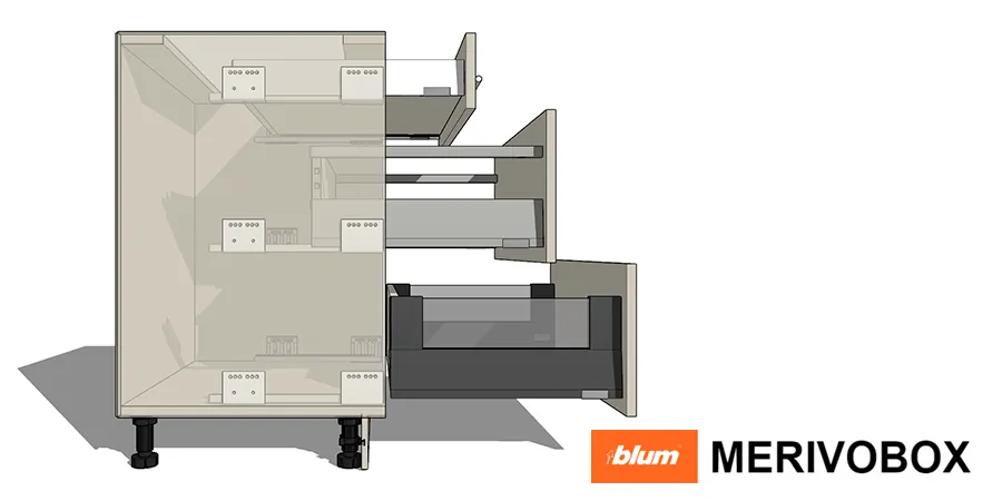 Релиз системы выдвижения Blum MERIVOBOX