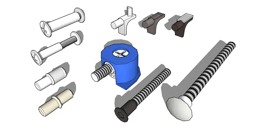 Крепежная и соединительная мебельная фурнитура