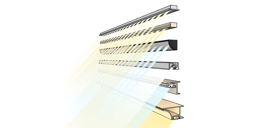 Обновлённые профили для подсветки мебели