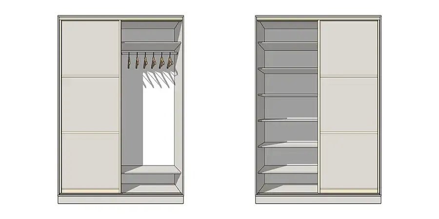 Первый шаблон динамического шкафа-купе в EasyKitchen