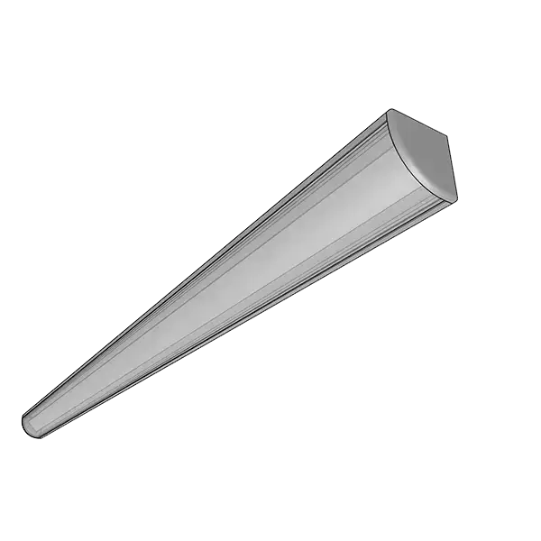 Corner aluminum profile for lighting