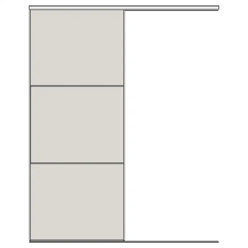 Система дверей-купе Modusline, 1 дверь, одинарный трек, 3 вставки