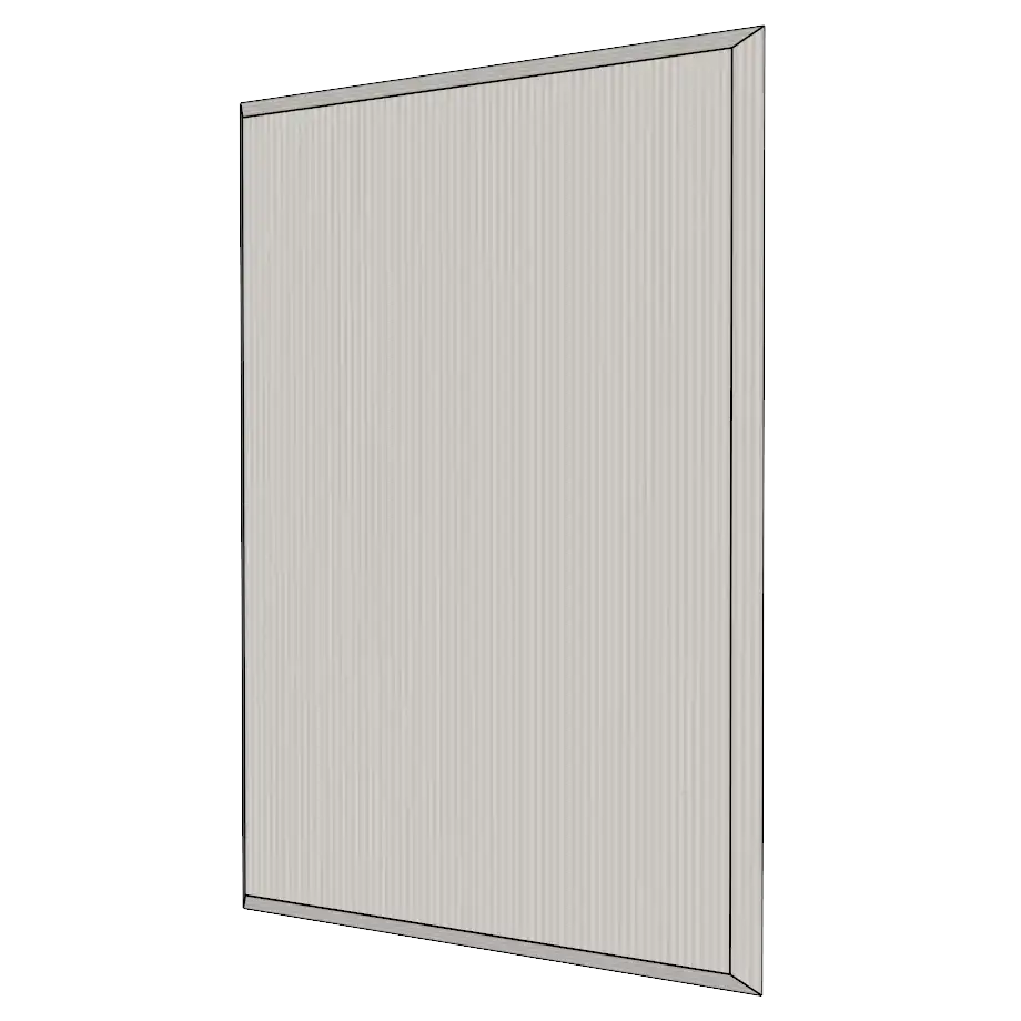 Фронтальная панель со скошенными торцами