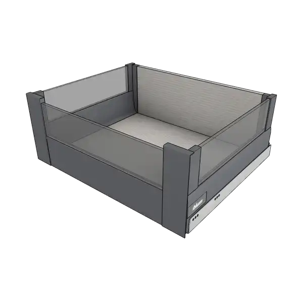 Внутренний ящик Blum Intivo D BOXCOVER вставка из стекла