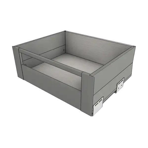 Выдвижной ящик Blum MERIVOBOX E (внутренний ящик, BOXCAP, релинг)