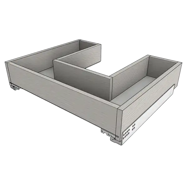 Направляющие Blum Tandem (под мойку, с центром, Дно ХДФ)