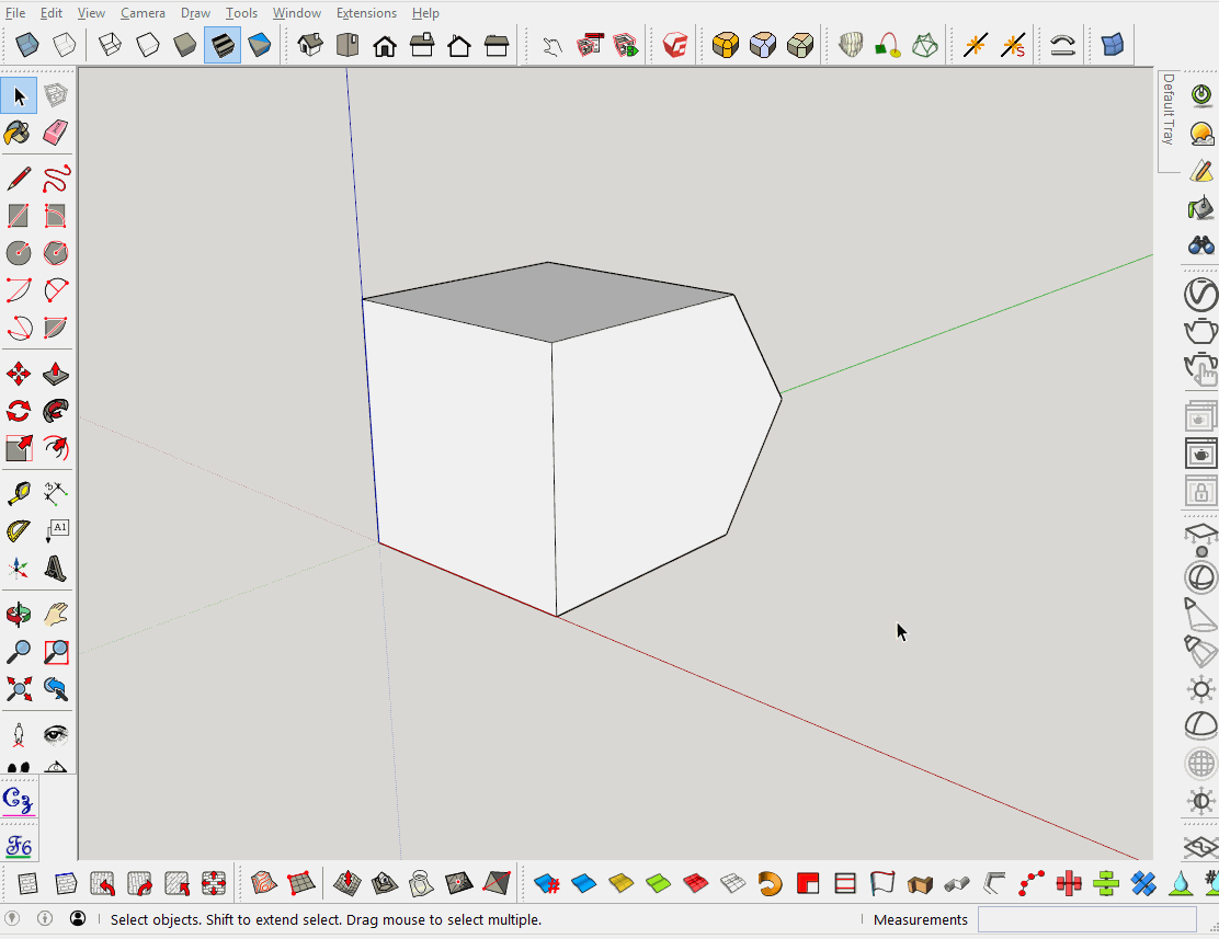 Ограничение инструмента Push Pull SketchUp