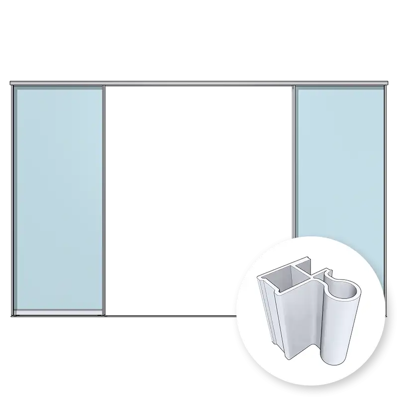 ARISTO O 2 двери на однополозной направляющей