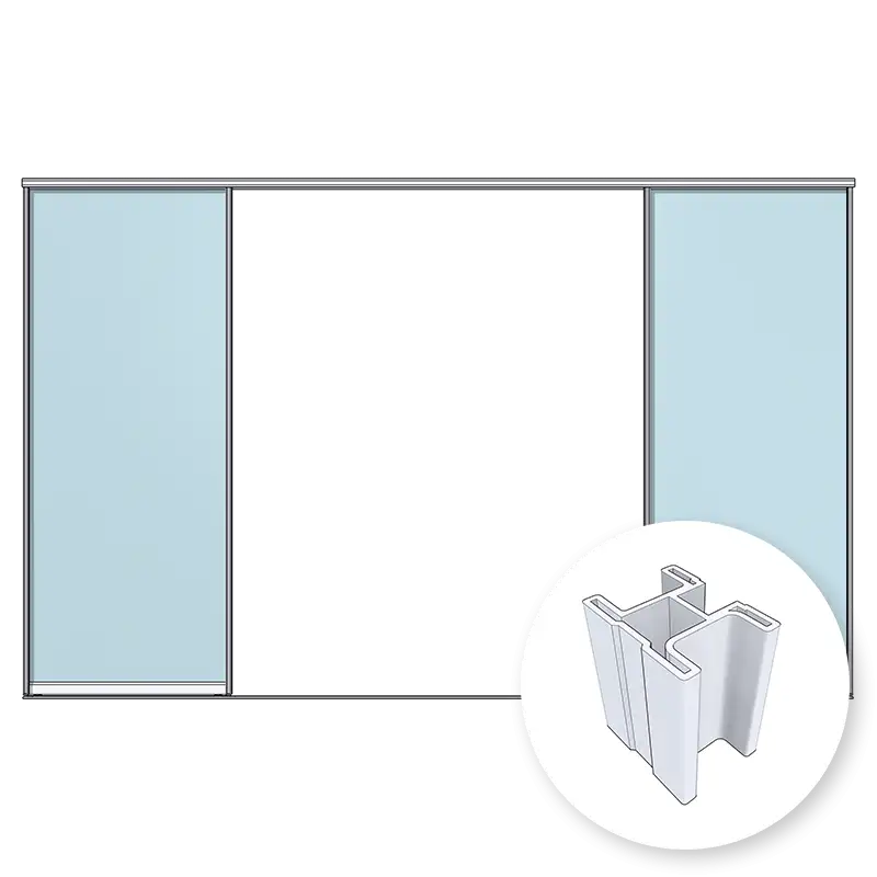 ARISTO Smart 2 двери на однополозной направляющей