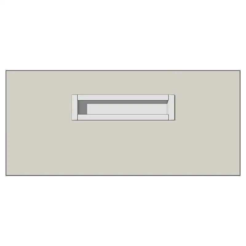 Мебельный фасад с врезной ручкой 7003