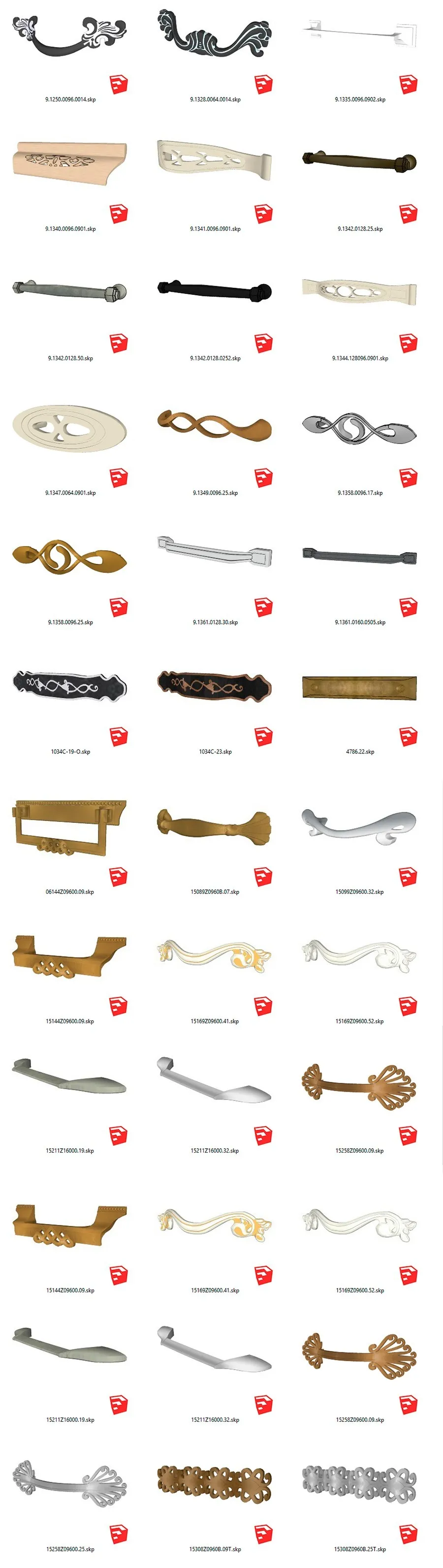 Мебельные ручки классика