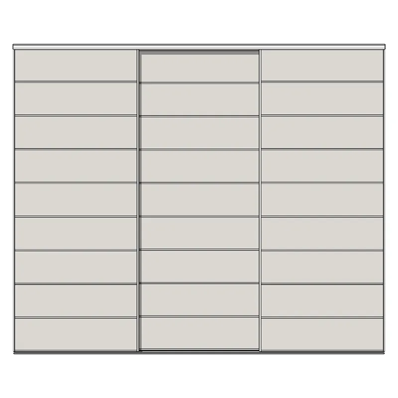 Система дверей-купе Modusline, 3 двери, двойной трек, до 9 вставок