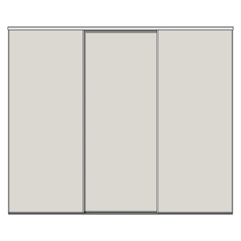 Система дверей-купе Modusline, 3 двери, двойной трек, 1 вставка