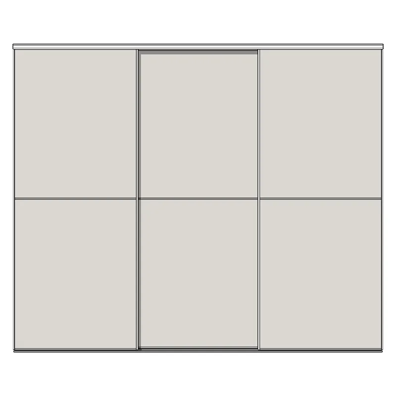 Система дверей-купе Modusline, 3 двери, двойной трек, 2 вставки