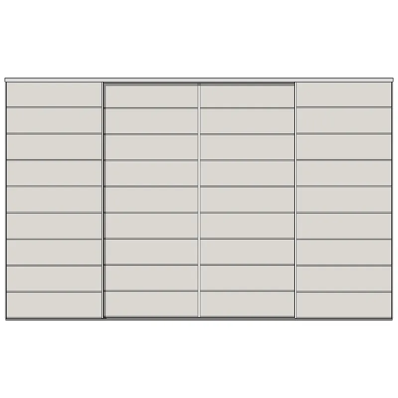 Система дверей-купе Modusline, 4 двери, двойной трек, до 9 вставок