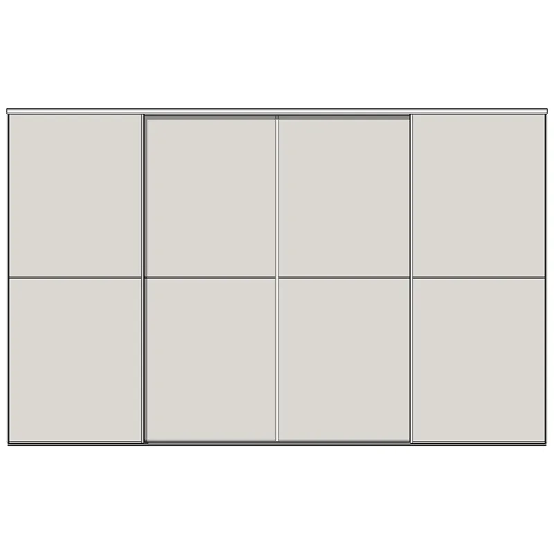 Система дверей-купе Modusline, 4 двери, двойной трек, 2 вставки