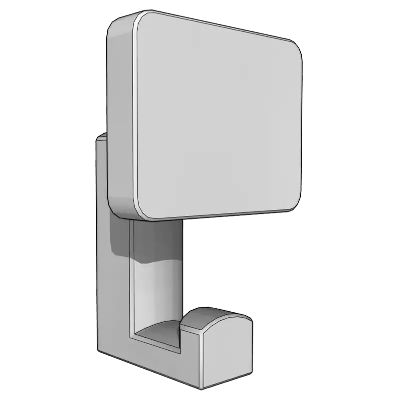 Крючок мебельный двухрожковый 1111