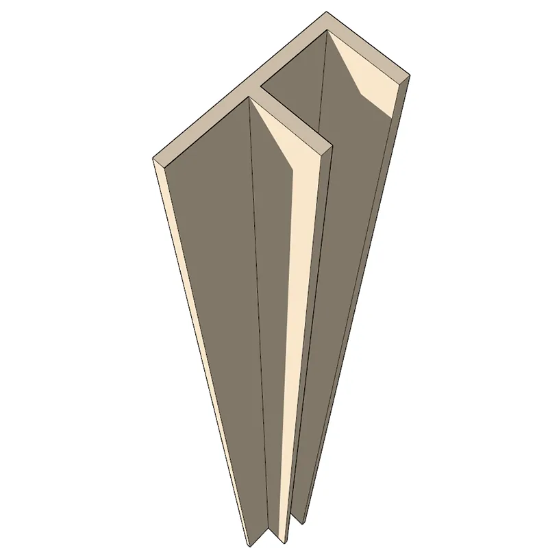 Компонент профиля углового для стеновой панели (тип 2)