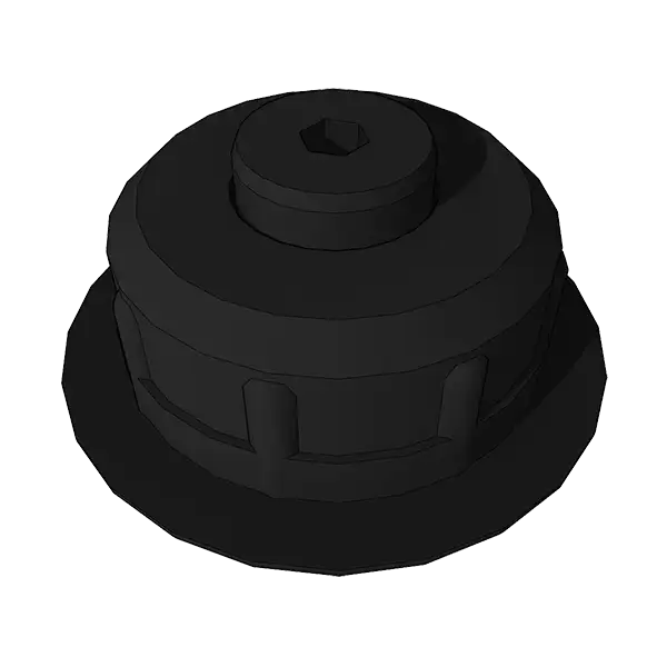 Ножка мебельная врезная с регулировкой