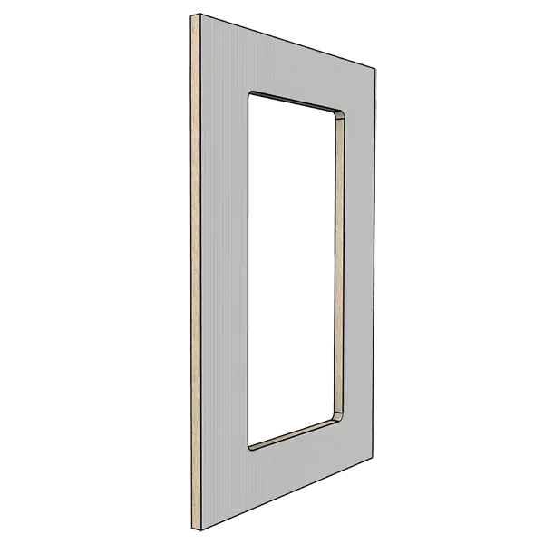 Вертикальная мебельная панель с вырезом