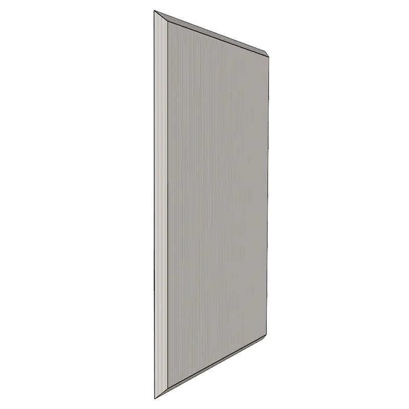 Вертикальная мебельная панель со скошенными торцами