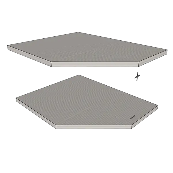 Мебельная секция с угловыми полками