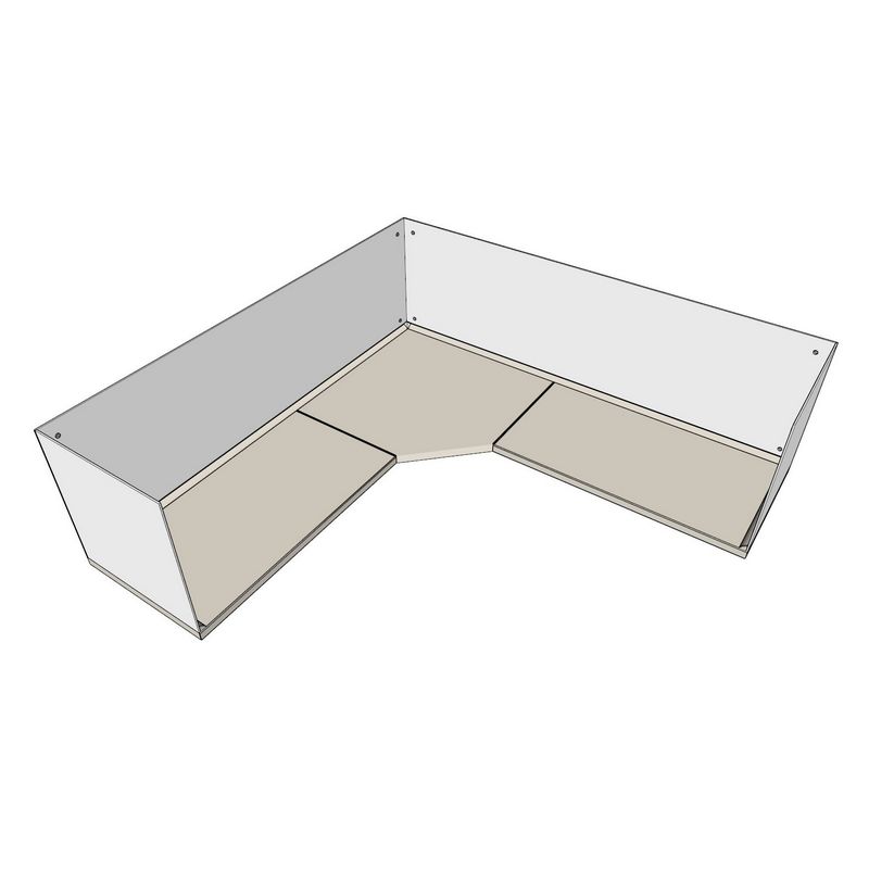 Шаблон столешницы Г-образная диагональ и стеновая панель