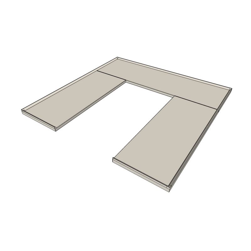 Шаблон П-образной столешницы