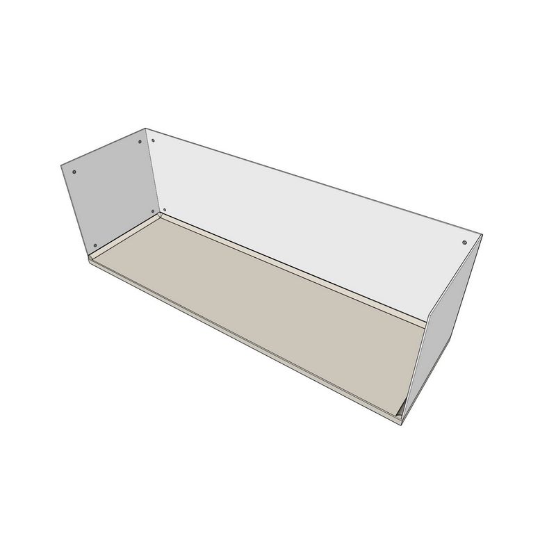 Шаблон прямой столешницы со стеновыми панелями