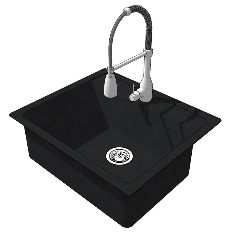 Кухонная мойка модель 1 со смесителем