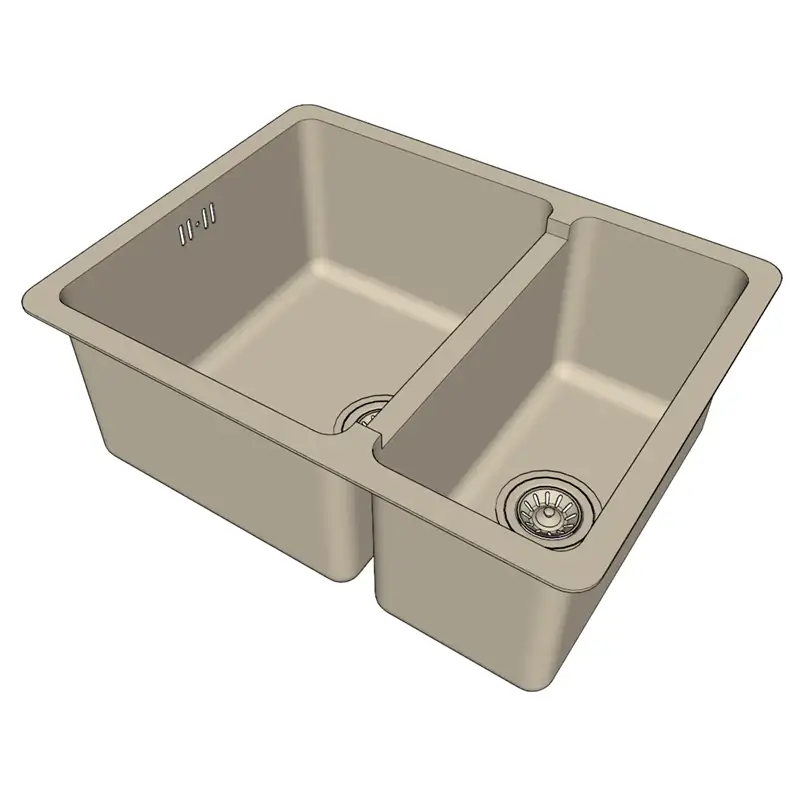 Кухонная мойка ZORG с двумя чашами