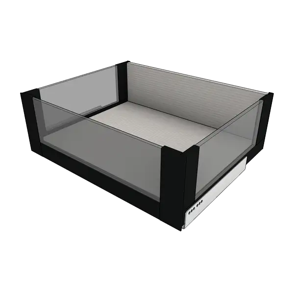 Внутренний ящик Blum Legrabox free высота C вставка из стекла