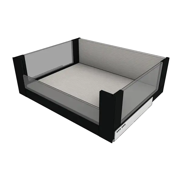 Внутренний ящик Blum Legrabox free высота C со вставками из стекла