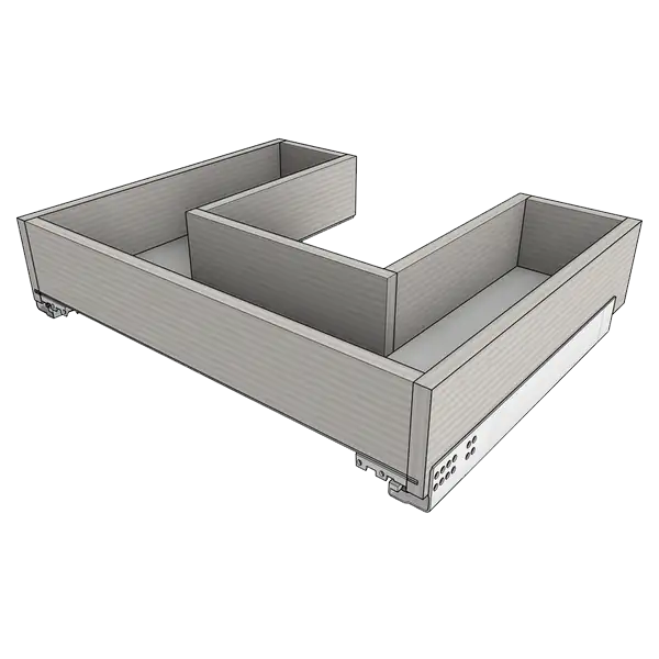 Направляющие Blum Tandem (под мойку, с центром, Дно ХДФ)