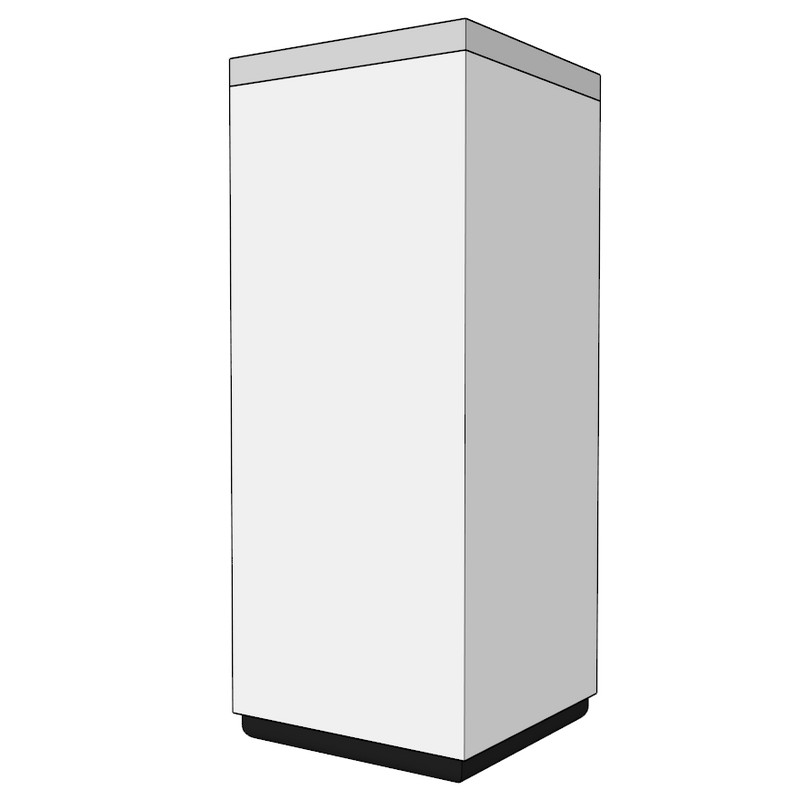 Ножка мебельная квадратная алюминиевая