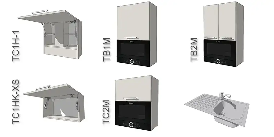 Новые кухонные модули и исправление бага с ящиками