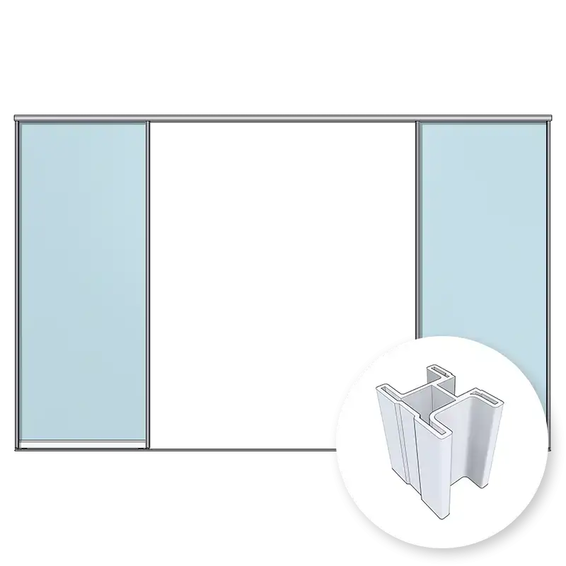 ARISTO Smart 2 двери на однополозной направляющей